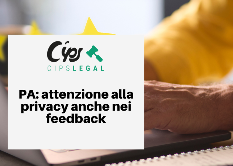 PA: attenzione alla privacy anche nei feedback